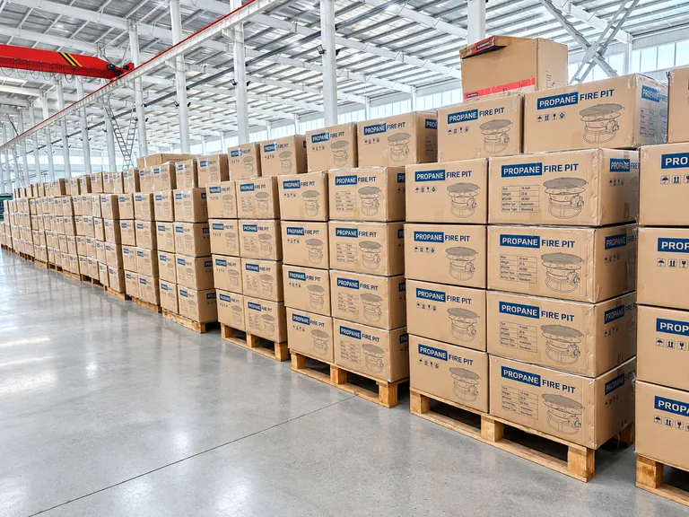 Finished products stored in the warehouse