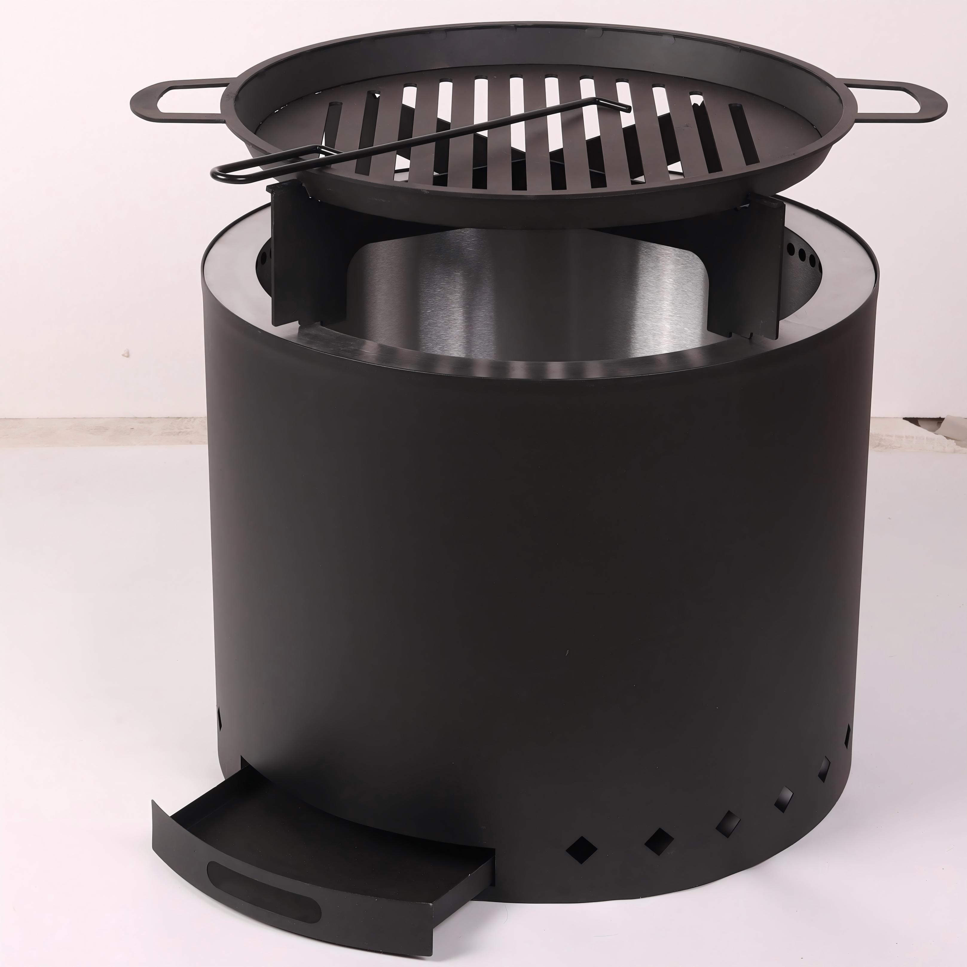 Cast Iron Grate in use