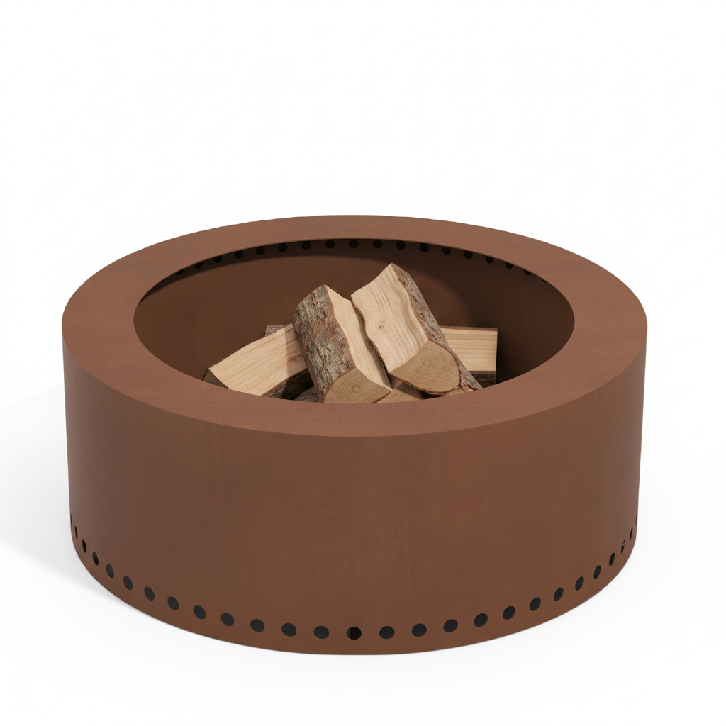 6838CO Smokeless Firepit Round 80cm Corten