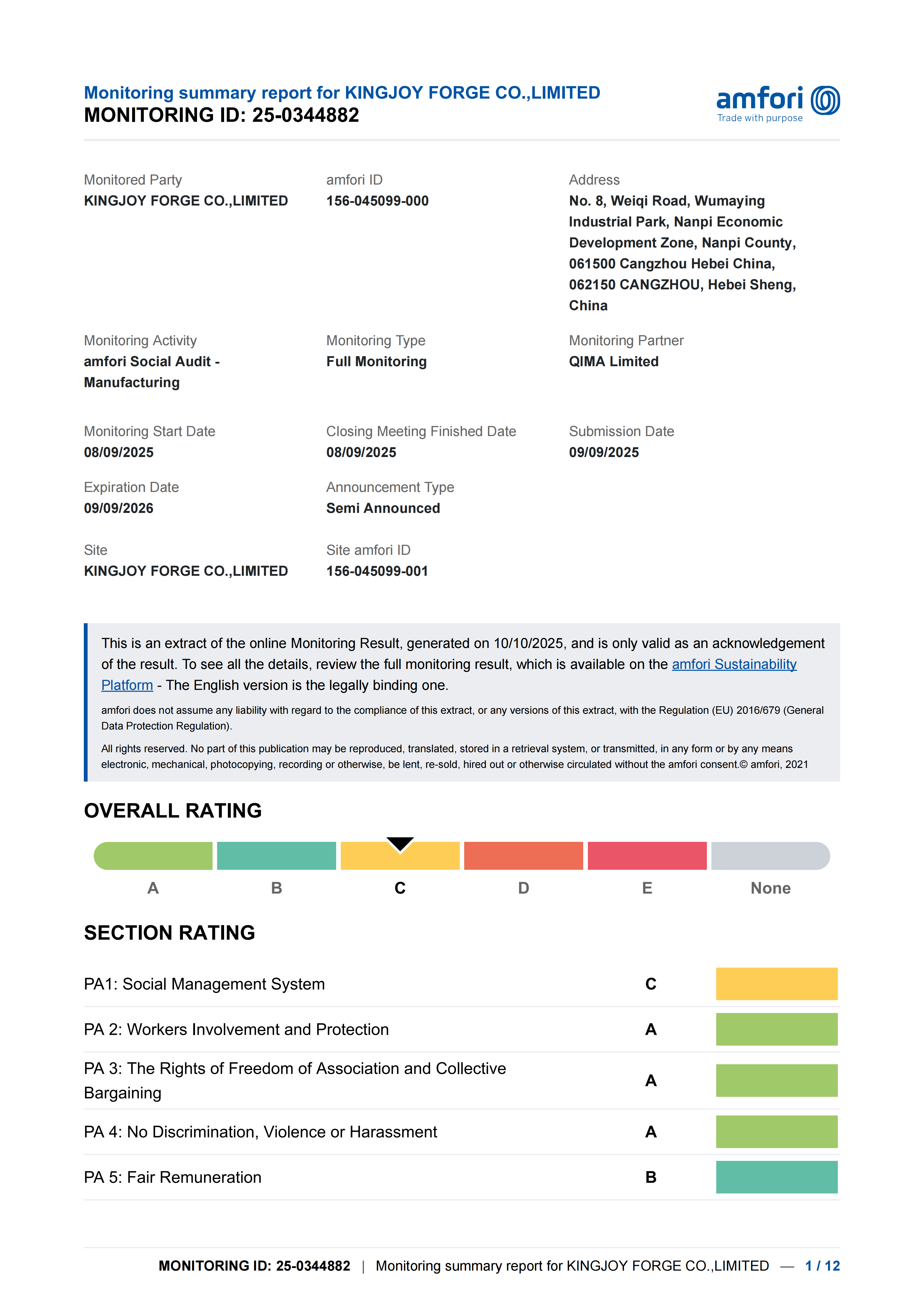 BSCI Report 2025
