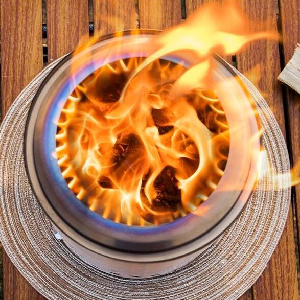 Tabletop Fire Pit Camping Stove Stainless Steel model 68048 — product view 6