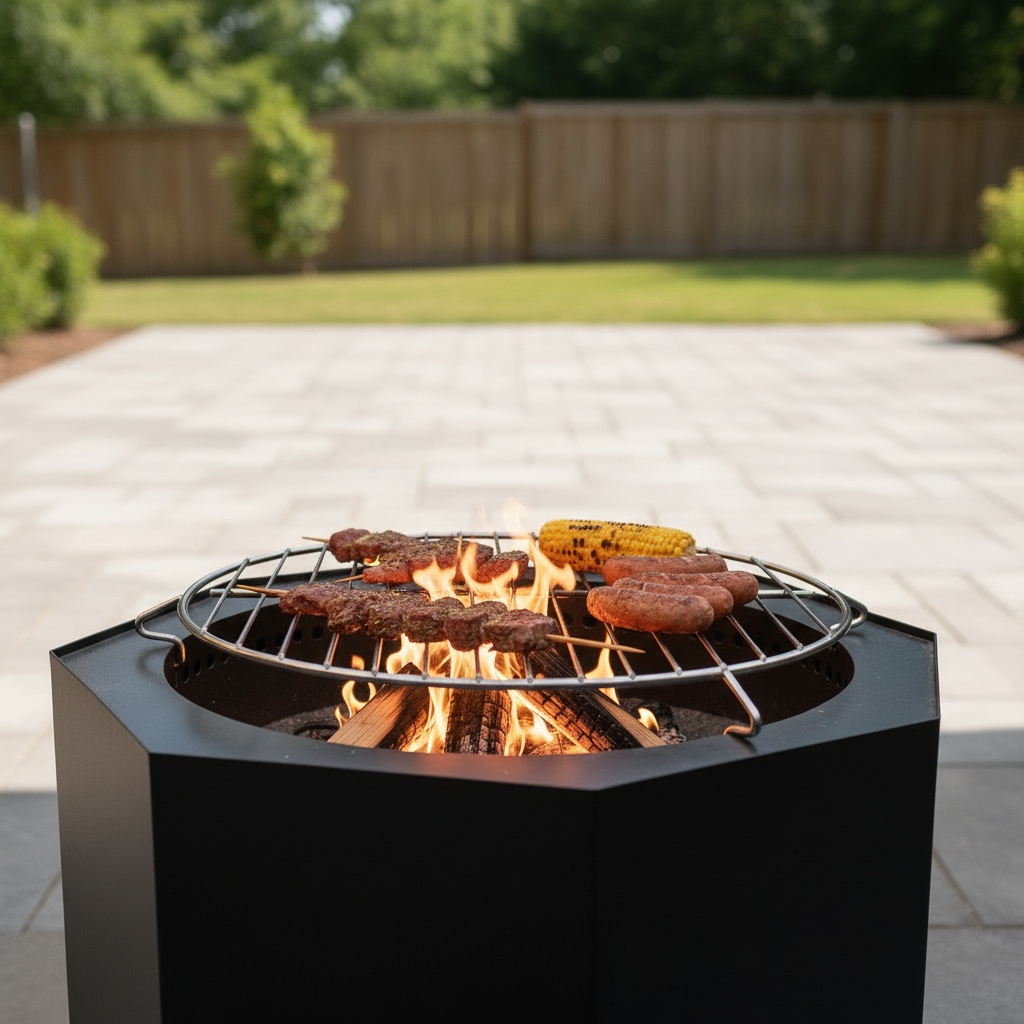 49.5 cm Octagonal smokeless fire pit model 6808 — product view 2