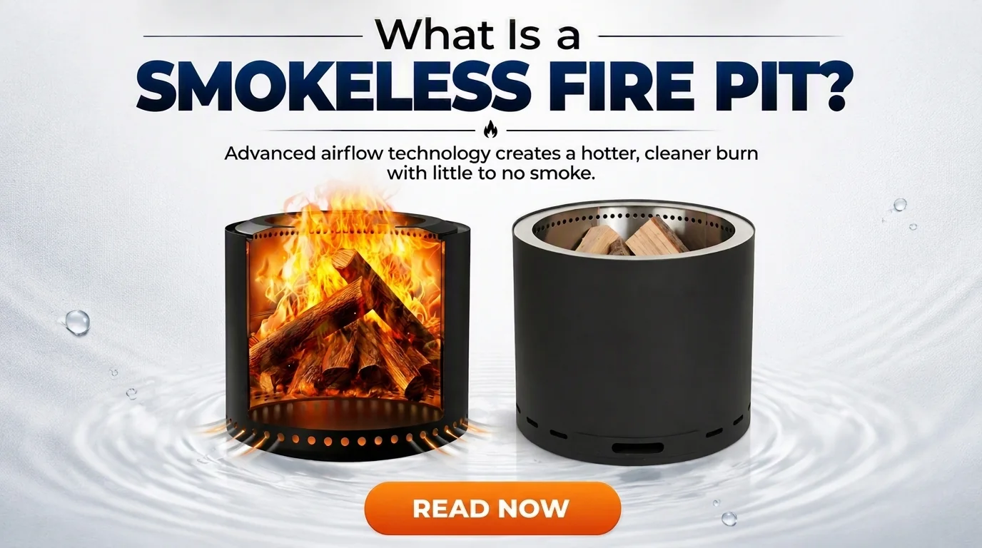 Smokeless fire pit double-wall and secondary combustion guide
