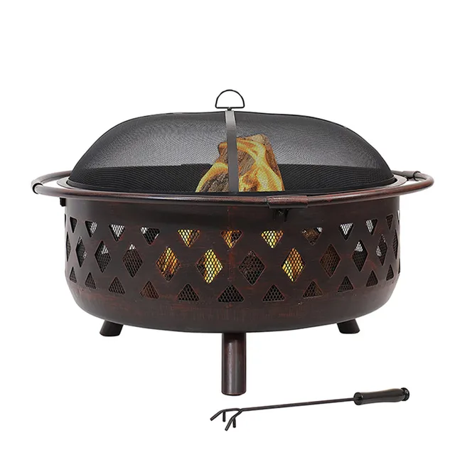Ø920 mm Crossweave Steel Fire Pit